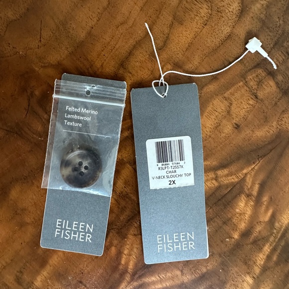 EILEEN FISHER Jacket Felted Merino Lambswool Size 2X. Worn a few occasions. - Picture 8 of 15